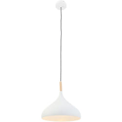 Mexlite - suspension - Bjorr - blanc - bois métal - Ø 33cm - E27