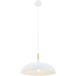 Steinhauer - Mexlite - suspension - Bjorr - blanc - bois métal - ø 45cm - E27