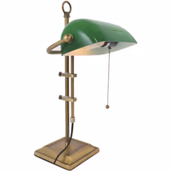 La lampe de bureau en bronze classique Ancilla de Steinhauer est une lampe notaire élégante avec un tube réglable en hauteur  ...