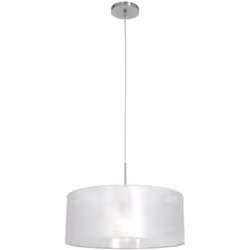 Cette lampe suspendue en métal de couleur argent moderne de la série Sparkled Light allie élégance et fonctionnalité. Le cadr ...