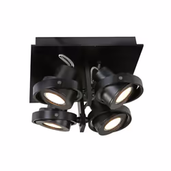 Besselink licht ST7552ZW, GU10, 4 ampoule(s), LED, 2700 K, 480 lm, Noir