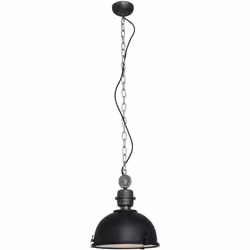 La robuste lampe suspendue industrielle de la série Bikkel de Steinhauer est la plus petite variante de la collection, avec u ...