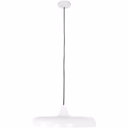Découvrez la lampe suspendue design blanche de la série Krisip. Un plat rond avec un diamètre de 55 cm, suspendu à un cordon ...