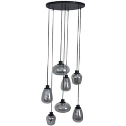 Steinhauer - suspension - Reflexion - noir - verre métal - ø 50cm