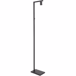 Lampe sur pied noire de la série Stang. Le luminaire est équipé d'un douille E27 (grande) et convient à toutes les sources lu ...
