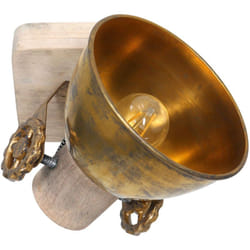 Steinhauer - Mexlite - spot - Gearwood - bronze - métal bois de caoutchouc -