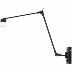 Lampe murale moderne de la série Prestige Chic avec un bras extensible et pivotant qui assure un éclairage optimal là où vous ...