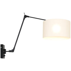 Applique murale - Prestige Chic - noir - lin métal - - Steinhauer