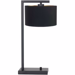 La lampe de table élégante avec abat-jour de la série Stang de Steinhauer est une solution d'éclairage stylée pour divers sty ...