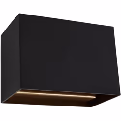 La lampe murale noire de la série Muro est un éclairage d'accent moderne et épuré, parfait pour l'entrée, le salon ou la cham ...