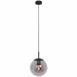 Avec son abat-jour en verre fumé rond de 20 cm, cette suspension Bollique ajoute une touche moderne et raffinée à la pièce. L ...