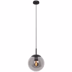 Une apparence raffinée et un éclairage atmosphérique se rejoignent dans ce lampadaire Bollique avec un abat-jour en verre ron ...