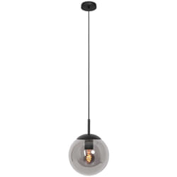 Steinhauer - suspension - Bollique - noir - verre métal - ø 25cm