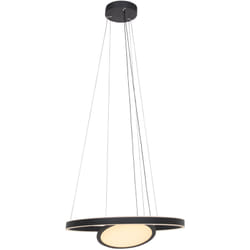 Suspension - Ringlux - noir - verre métal - ø 60cm - - Steinhauer