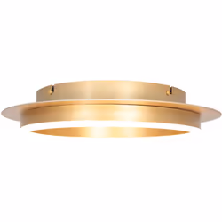 La lampe de plafond dorée Ringlux allie luxe et éclairage d'ambiance. Avec un diamètre de 32 cm et une hauteur de 7,5 cm, ce  ...