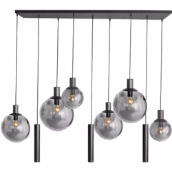 Donnez à votre salle à manger une allure puissante avec la moderne suspension design à 9 lumières de Steinhauer. Cette pièce ...