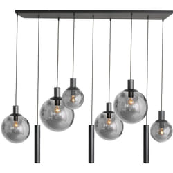Steinhauer - suspension - Bollique LED - noir - verre métal verre
