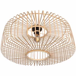 Apportez une ambiance naturelle et chaleureuse à votre intérieur avec le plafonnier Bloeba de Steinhauer. Ce plafonnier en ba ...