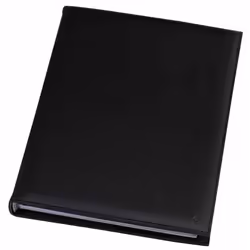 Rillstab Ambassadeur A4, Noir, Simili-cuir, 30 pochettes, Portrait, A4, A5