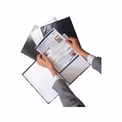 Rillstab display book A4, Noir, 20 feuilles, A4