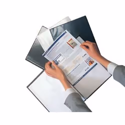 Rillstab display book A4, Transparent, 40 feuilles, A4