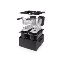Princess 183028 Double Cuves noire Friteuse - Vue supplémentaire 12