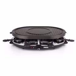 Princess 162700 Raclette Gril Party 8 ovale, 1200 W, 220 - 240 V, 2,44 kg, 134 mm, 490 mm, 318 mm