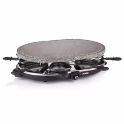 Princess 162720 Raclette et Pierre à cuire Party 8 ovale, 1200 W, 220-240 V, 7,39 kg, 186 mm, 490 mm, 318 mm