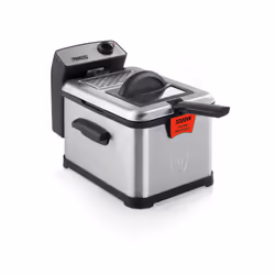 Princess 183001 Friteuse Premium, Friteuse, 3 L, 190 °C, Unique, Noir, Acier inoxydable, Rotatif