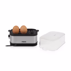 Princess 01.262046.01.001 cuiseur d'oeufs 6 œufs 400 W Noir, Argent