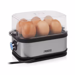 Princess 01.262046.01.001 cuiseur d'oeufs 6 œufs 400 W Noir, Argent - Vue supplémentaire 4