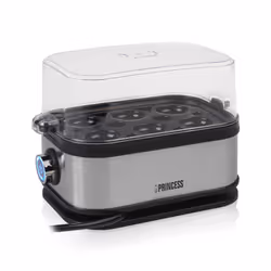 Princess 01.262046.01.001 cuiseur d'oeufs 6 œufs 400 W Noir, Argent - Vue supplémentaire 6