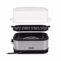 Princess 01.262046.01.001 cuiseur d'oeufs 6 œufs 400 W Noir, Argent - Vue supplémentaire 8