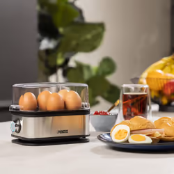 Princess 01.262046.01.001 cuiseur d'oeufs 6 œufs 400 W Noir, Argent - Vue supplémentaire 9