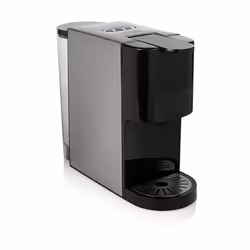 Princess 249451, Cafetière à dosette, 0,8 L, Capsule de café, 1450 W, Noir, Argent