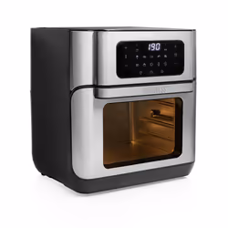 Princess 01.183314.01.750 Four Aerofryer, Friteuse d’air chaud, 10 L, 200 °C, 6 personne(s), Unique, Noir, Argent