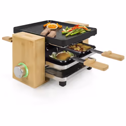 Princess 162950 raclette 4 personne(s) 800 W Noir, Bois - Vue supplémentaire 2