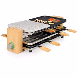 Princess 162635 raclette 8 personne(s) 1300 W Noir, Gris, Bois