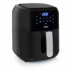 Princess 01.183029.01.650, Friteuse d’air chaud, 5,5 L, 200 °C, Unique, Noir, Tactile