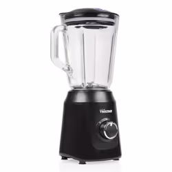 Tristar BL-4482, Mixeur de cuisine, 1 L, Fonction d'impulsion, Pileur de glace, 350 W, Noir, Transparent