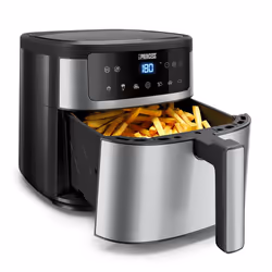 Princess 182463 Friteuse à air chaud 6L 1500W Noir, Inox - Vue supplémentaire 2