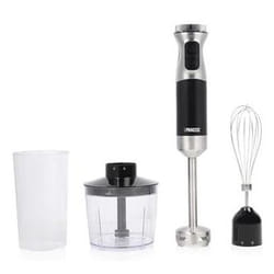 Princess 221222 0,7 L Mélangeur par immersion 1000 W Noir, Acier inoxydable, Transparent