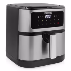 Princess 183043, Friteuse d’air chaud, 7 L, 200 °C, Unique, Noir, Tactile
