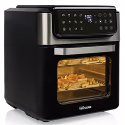 Tristar Heißluft-Ofen Kontrollleuchte Timerfunktion Friteuse à air chaud 12L 1800W Noir, Inox - Vue supplémentaire 5