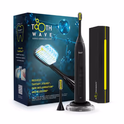 Silk'n ToothWave, Adulte, Brosse à dents vibrante, Noir, 48000 mouvements par minute, 2 min, Noir
