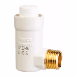 Laiton nickelé Filetage mâle 1/2' Pour circuit fermé de chauffage et réfrigération Température maxi 120°C Pression maxi : 10  ...