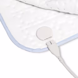 Inventum HNL4112Z couverture et coussin chauffant Chauffe-lit électrique 55 W Bleu, Blanc Coton, Toison