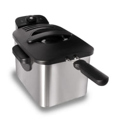 Inventum GF431S friteuse Unique 3 L Autonome 2200 W Noir, Acier inoxydable
