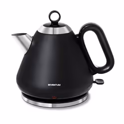 Inventum HW617B, 1,7 L, 2200 W, Noir, Acier inoxydable, Acier inoxydable, Indicateur de niveau d'eau, Arrêt de sécurité en ca ...