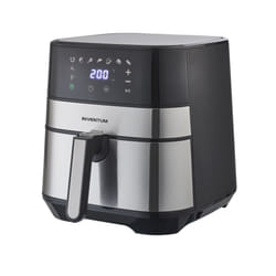 Inventum GF500HLD friteuse Unique 5 L Autonome 1700 W Friteuse d’air chaud Noir, Acier inoxydable